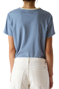 Stripe Tee in Blue