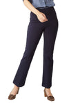 Faye Flare Cropped Pant in Navy