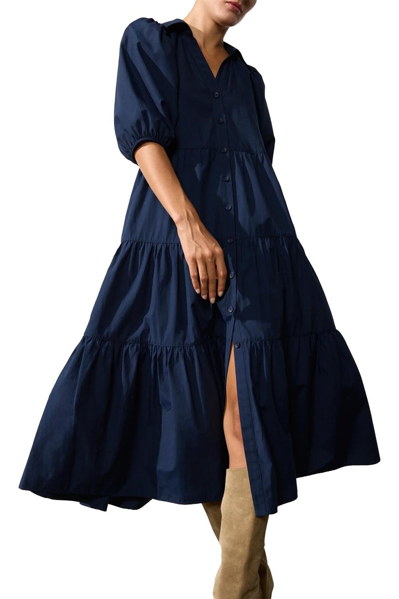 Antigua Dress in Navy