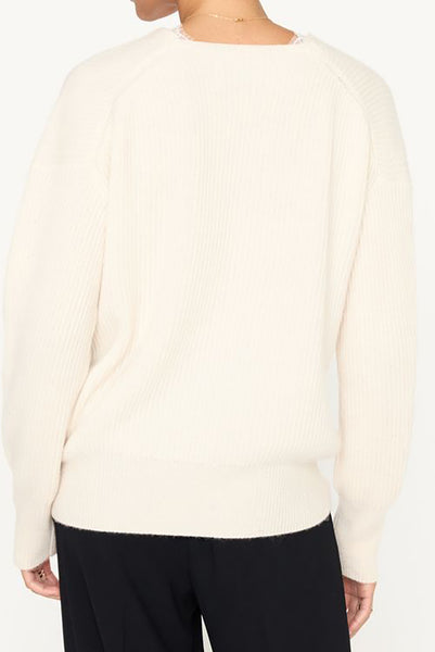 Ava Lace V Neck Sweater