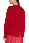 Onda Crewneck Sweater in Crimson