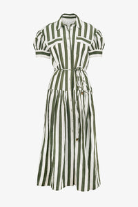 Carrington Dress in Fern Ivory
