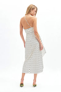 Charlotte Polka Dot Dress in Ivory Noir