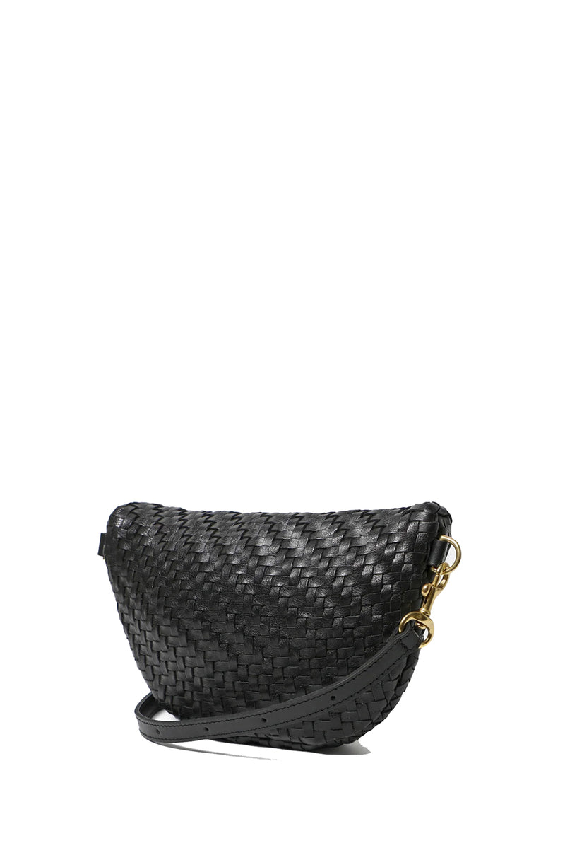 Petite Fanny in Black Woven Zig-Zag