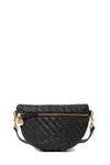 Petite Fanny in Black Woven Zig-Zag