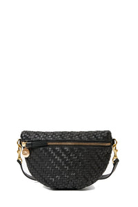 Petite Fanny in Black Woven Zig-Zag