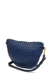 Grande Fanny in Dark Blue Woven Checker