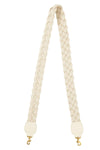 Crossbody Strap in Cream Braided Rope