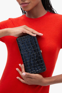 Le Tabac in Black Embossed Croco
