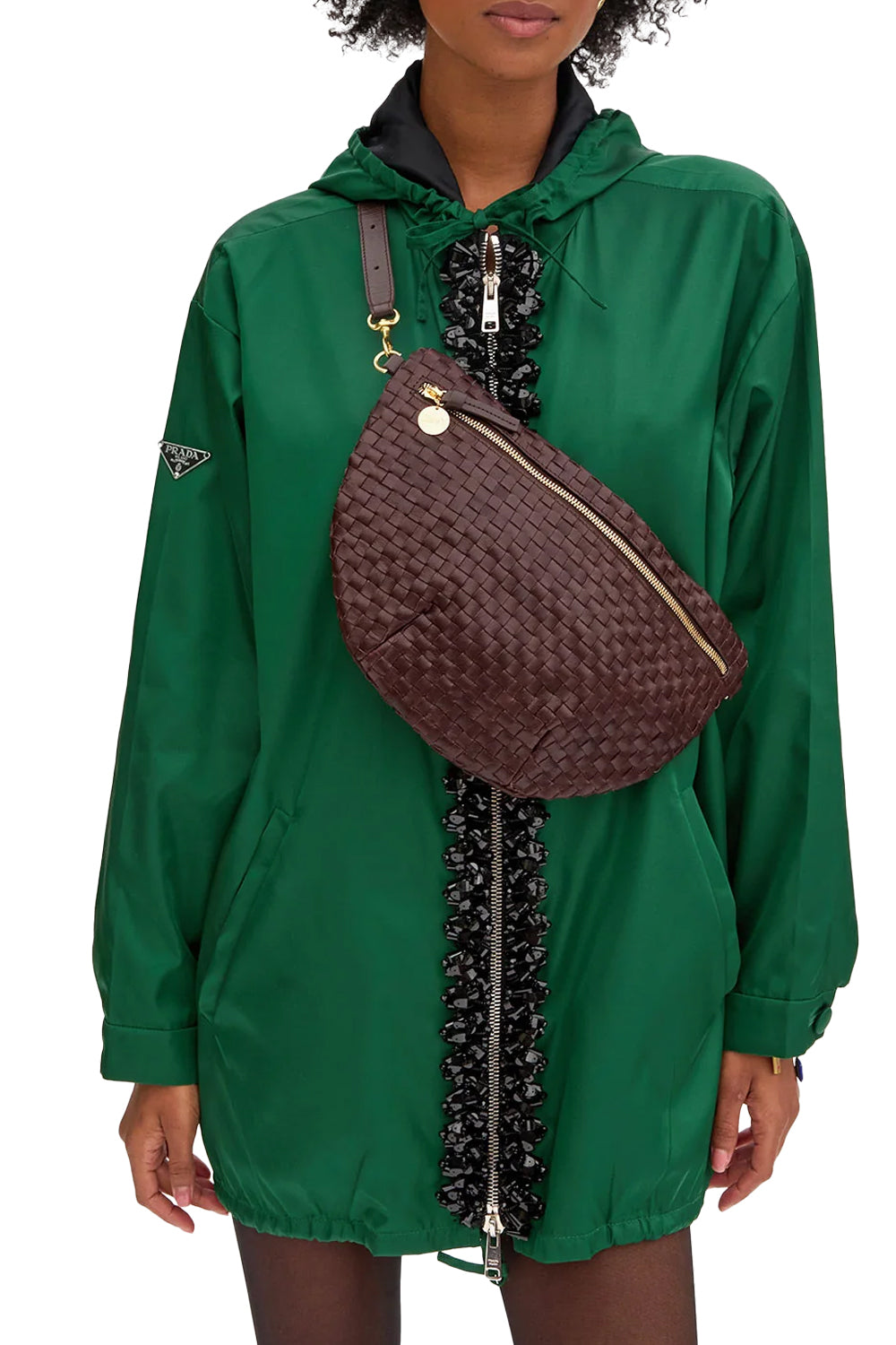 Grande Fanny in Tobacco Woven Checker