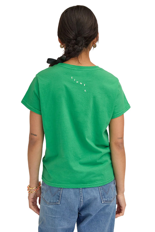 Classic Tee in Green w/ Bright Yellow Pas Mal