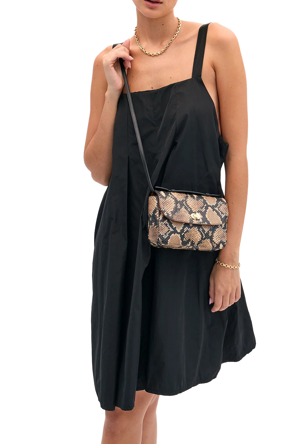 Kathryn Bag in Tan Desert Snake