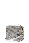 Midi Sac in Silver Woven Étoile