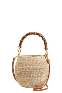 Petit Pot de Miel w/ Bamboo Handle in Cream