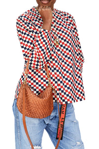 Petit Moyen in Natural Woven Checker