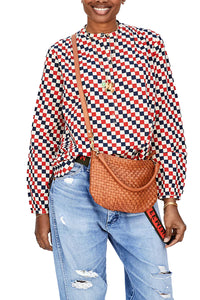 Petit Moyen in Natural Woven Checker