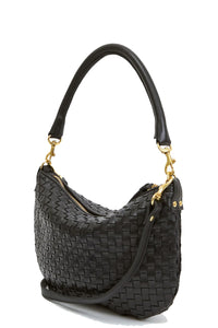 Petit Moyen in Black Woven Checker