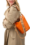 Adjustable Crossbody Strap in Tan with Chocolate Ciao