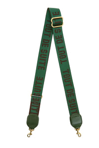 Adjustable Crossbody Strap in Evergreen Chocolate Tout de Suite