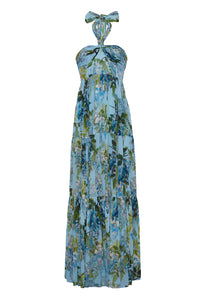 Piana Maxi Dress in Wisteria Light Blue