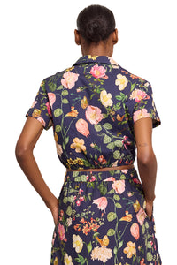Asbury Top in Stems Evening Blue