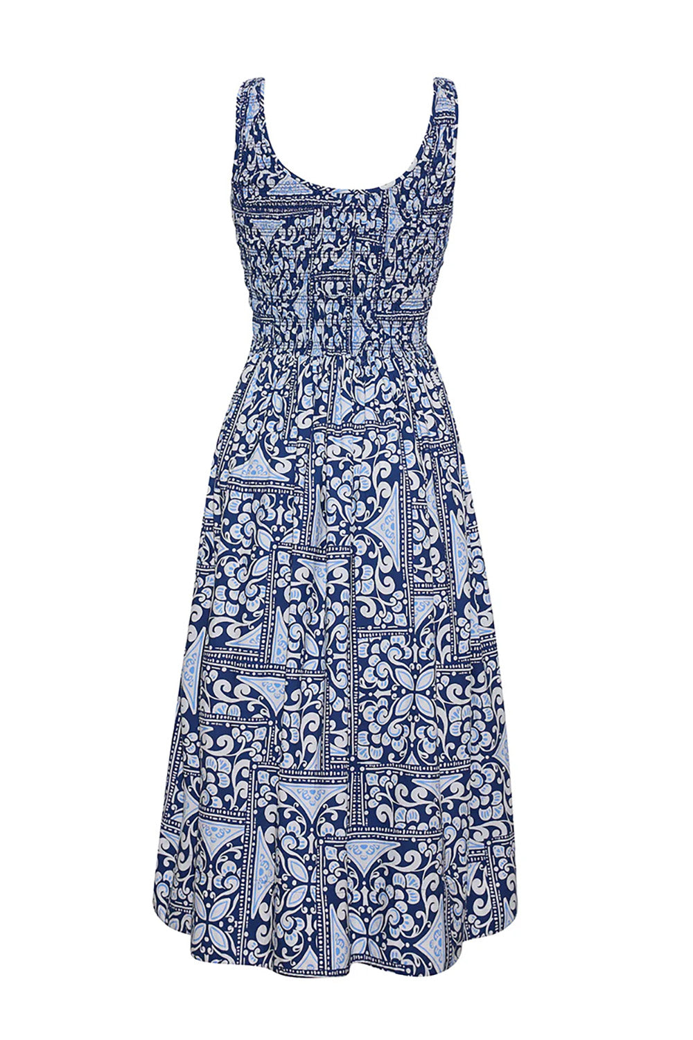 Bergamo Dress in Hart Tile Navy