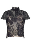 Pamela Top in Black Chantilly Lace