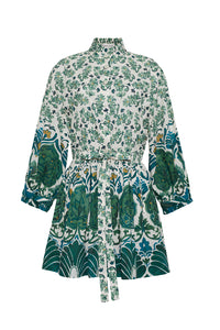 Beatrice Mini Dress in Samara Green
