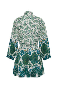 Beatrice Mini Dress in Samara Green