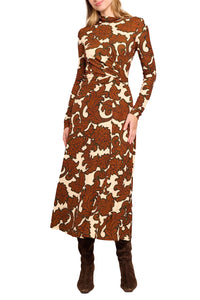 Hera Dress in Mystic Flora Olive