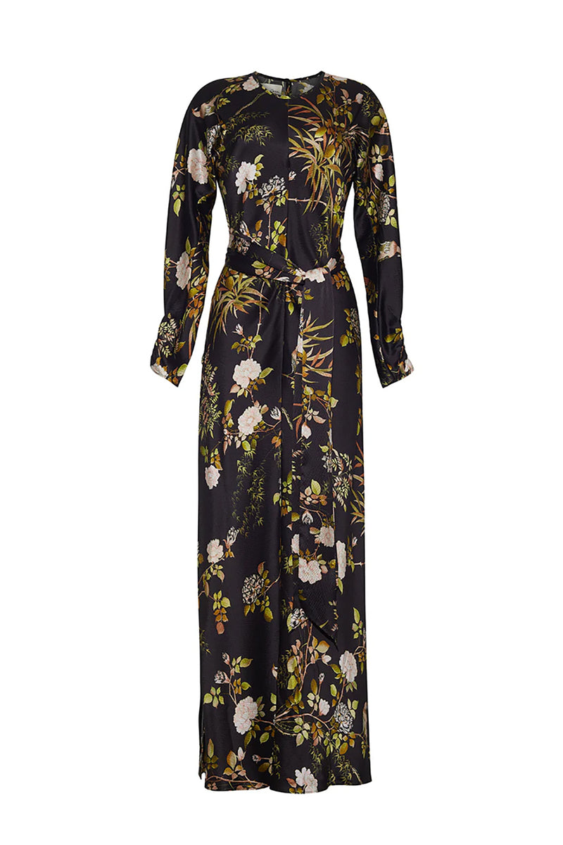 Montgomery Dress in Alpine Gardens Black