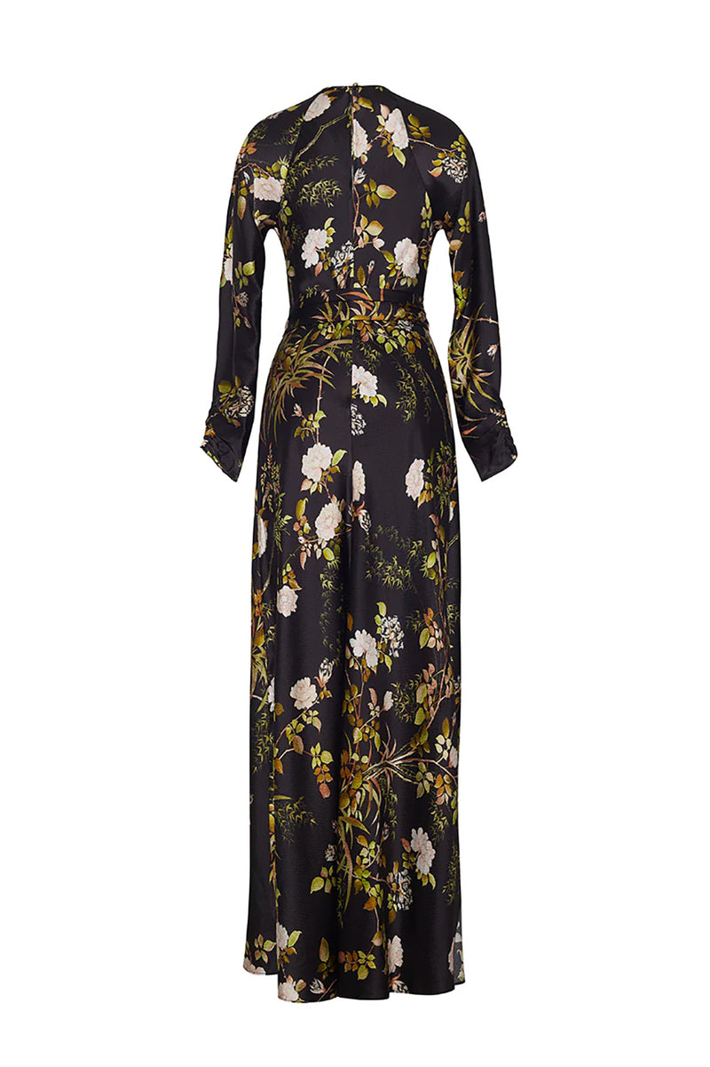 Montgomery Dress in Alpine Gardens Black