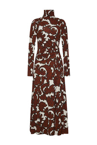 Hera Dress in Mystic Flora Olive