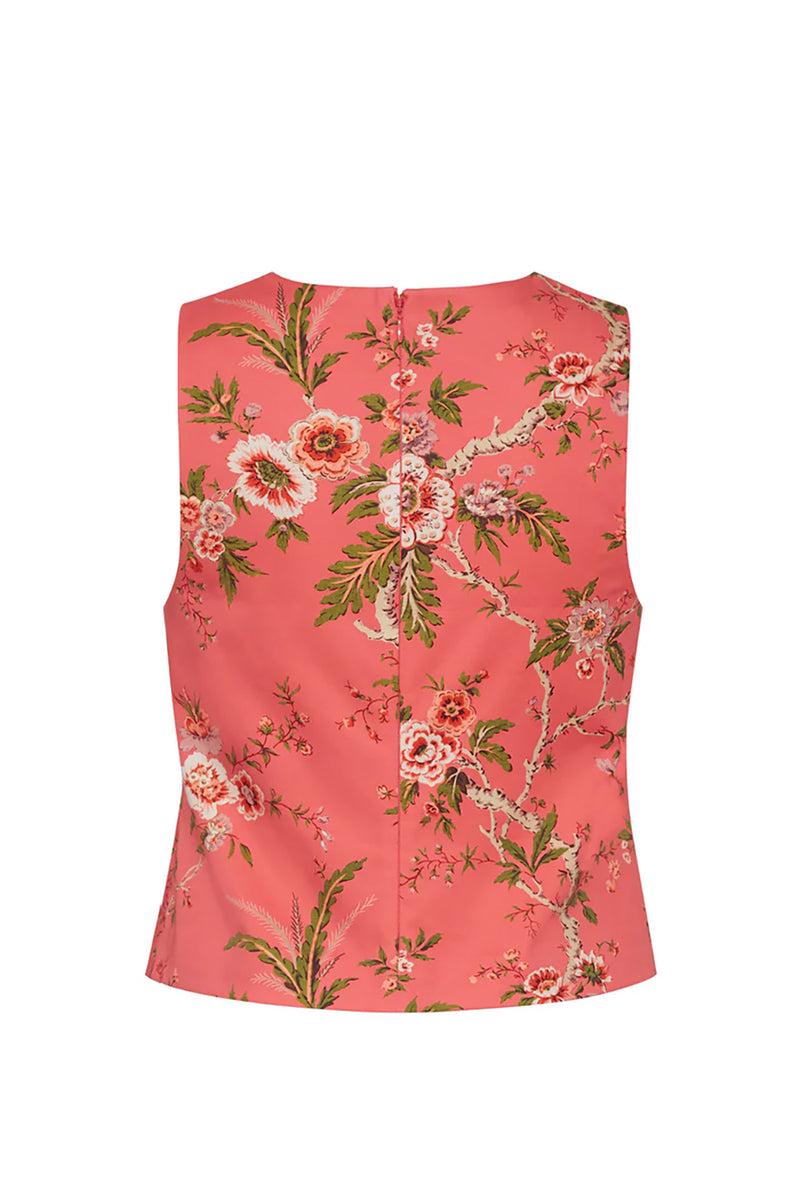 Mackenzie Top in Chintz Guava