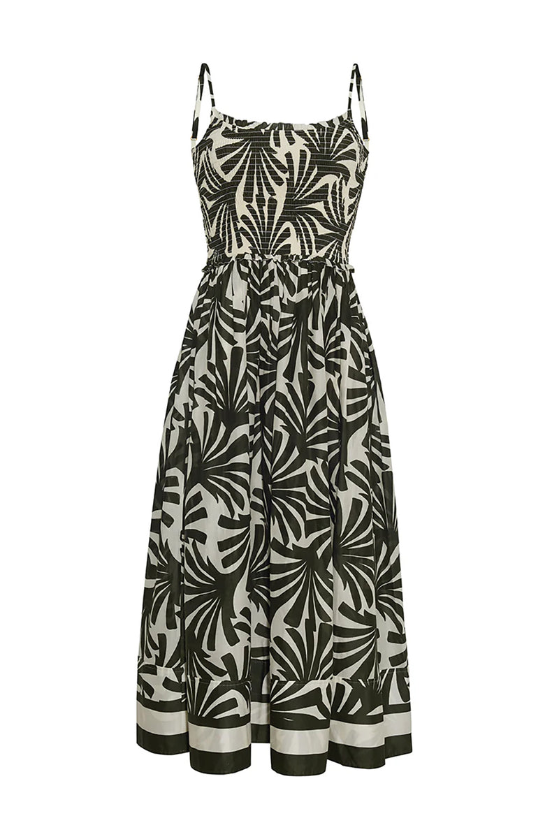 Carmen Dress in Catalina Olive