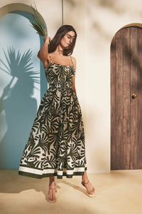 Carmen Dress in Catalina Olive
