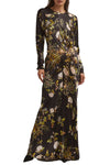 Montgomery Dress in Alpine Gardens Black