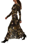 Montgomery Dress in Alpine Gardens Black
