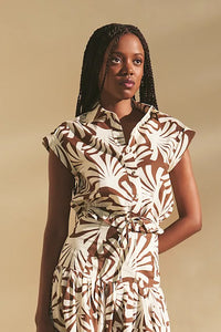 Octavia Top in Catalina Khaki