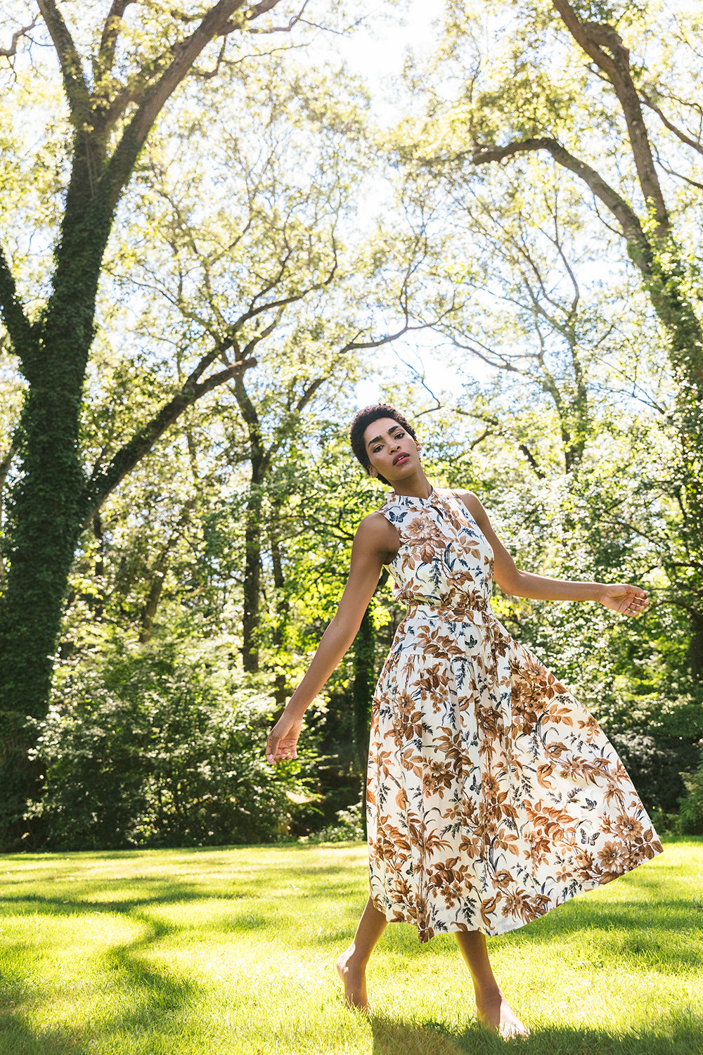 Atlas Dress in Windsor Egret