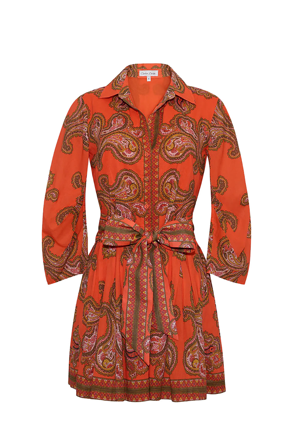 Raya Mini Dress in Sierra Paisley Orange