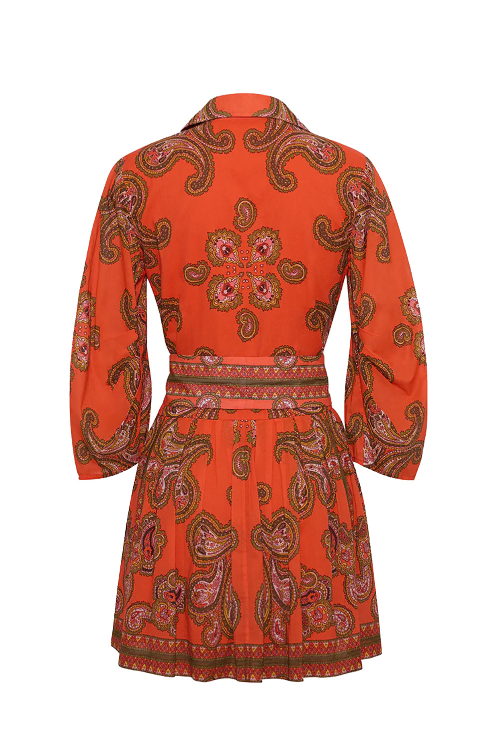 Raya Mini Dress in Sierra Paisley Orange