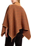 Pagoda Cape in Multi Camel Check