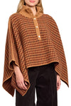 Pagoda Cape in Multi Camel Check