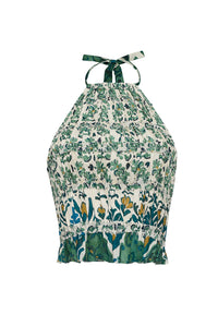 Peony Top in Samara Green