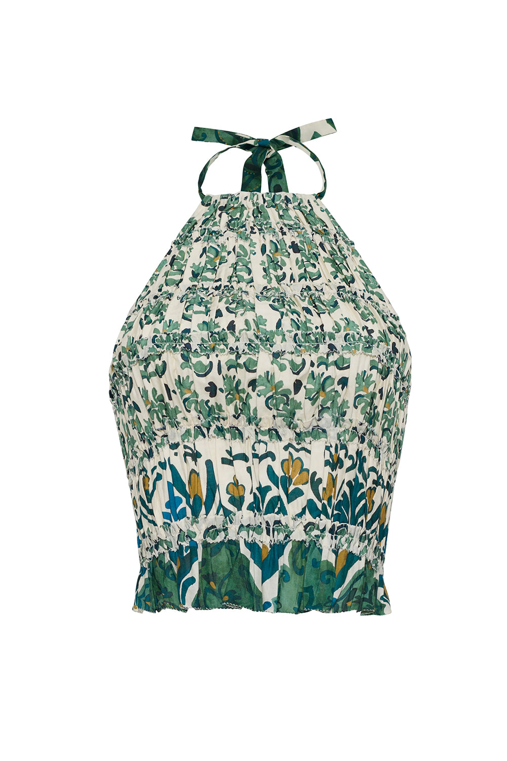 Peony Top in Samara Green