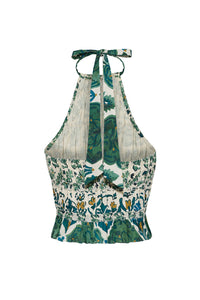 Peony Top in Samara Green