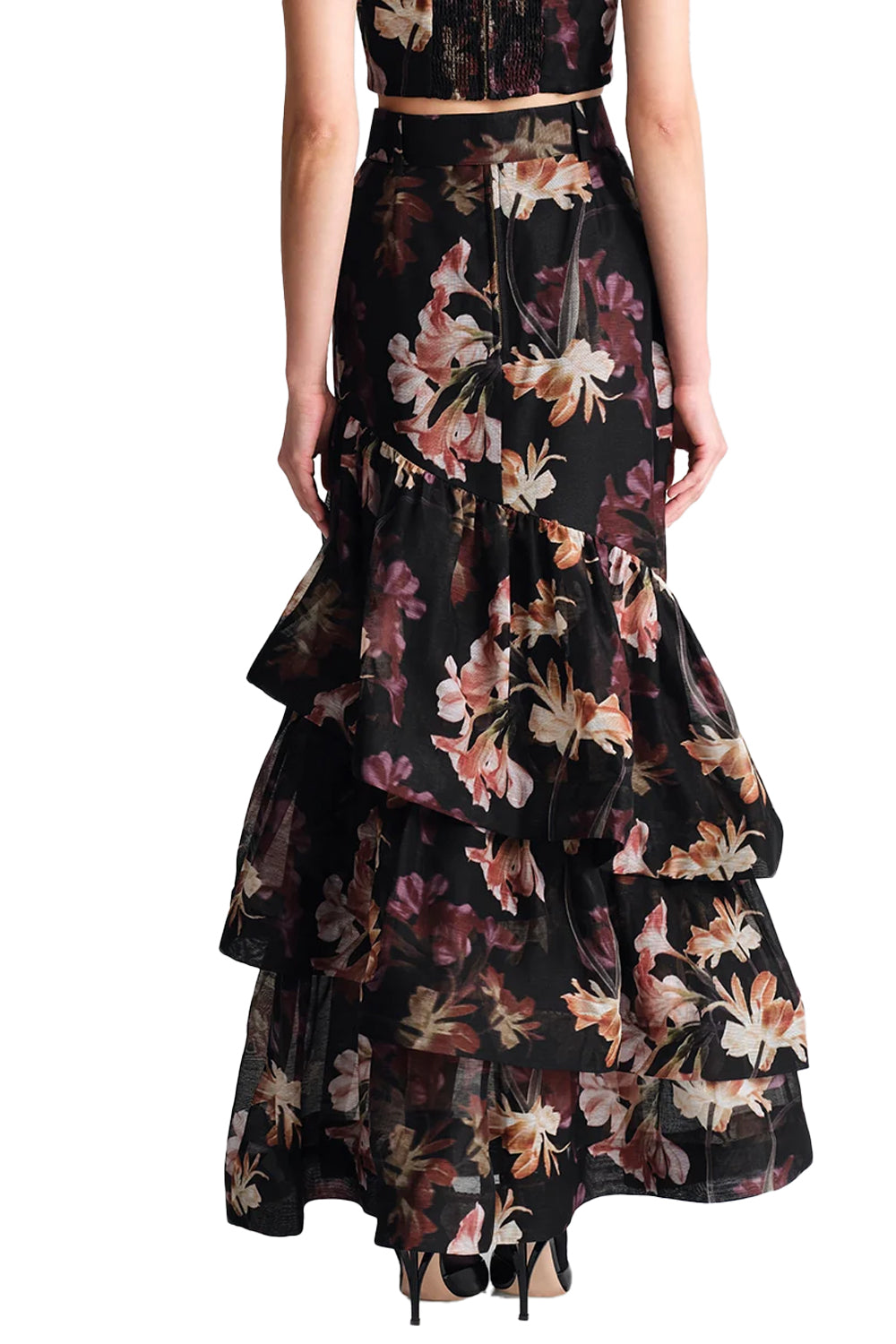 Priya Skirt in Elysian Flora Black