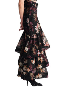 Priya Skirt in Elysian Flora Black