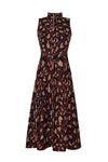 Brice Dress in Painted Animal Brown